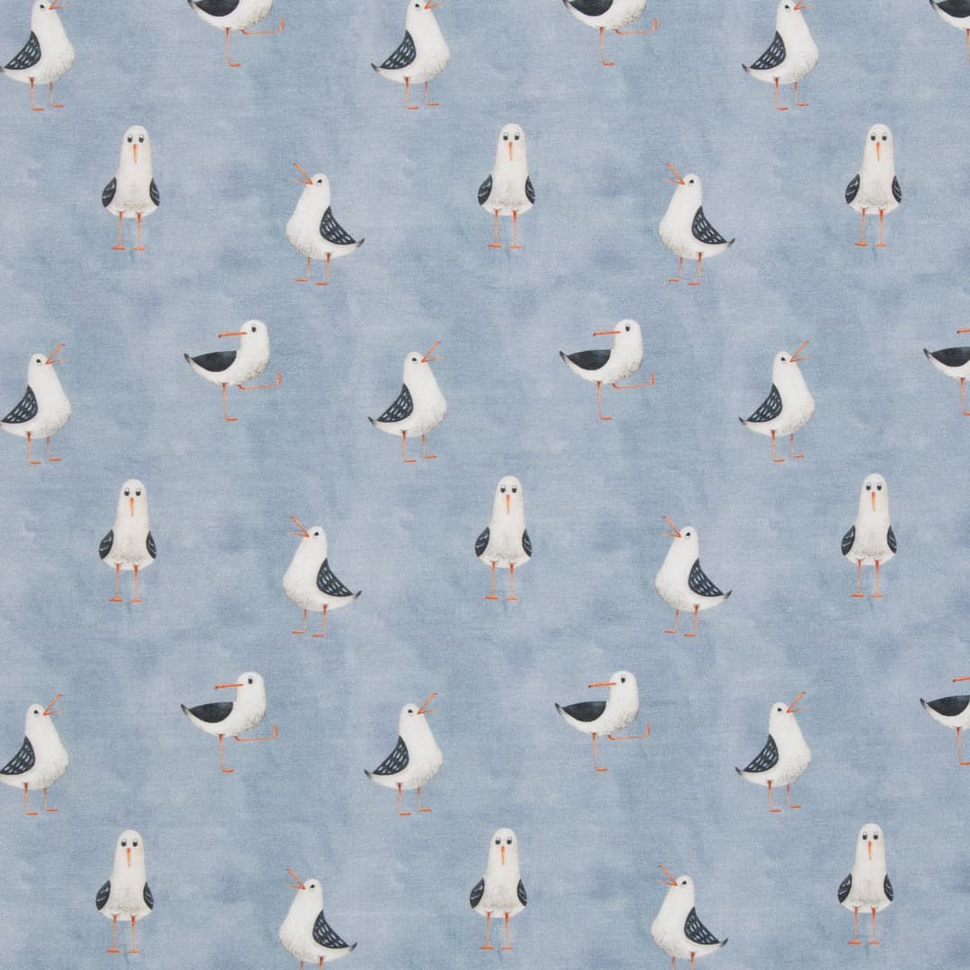 Jersey Aurich Möven auf Hellblau