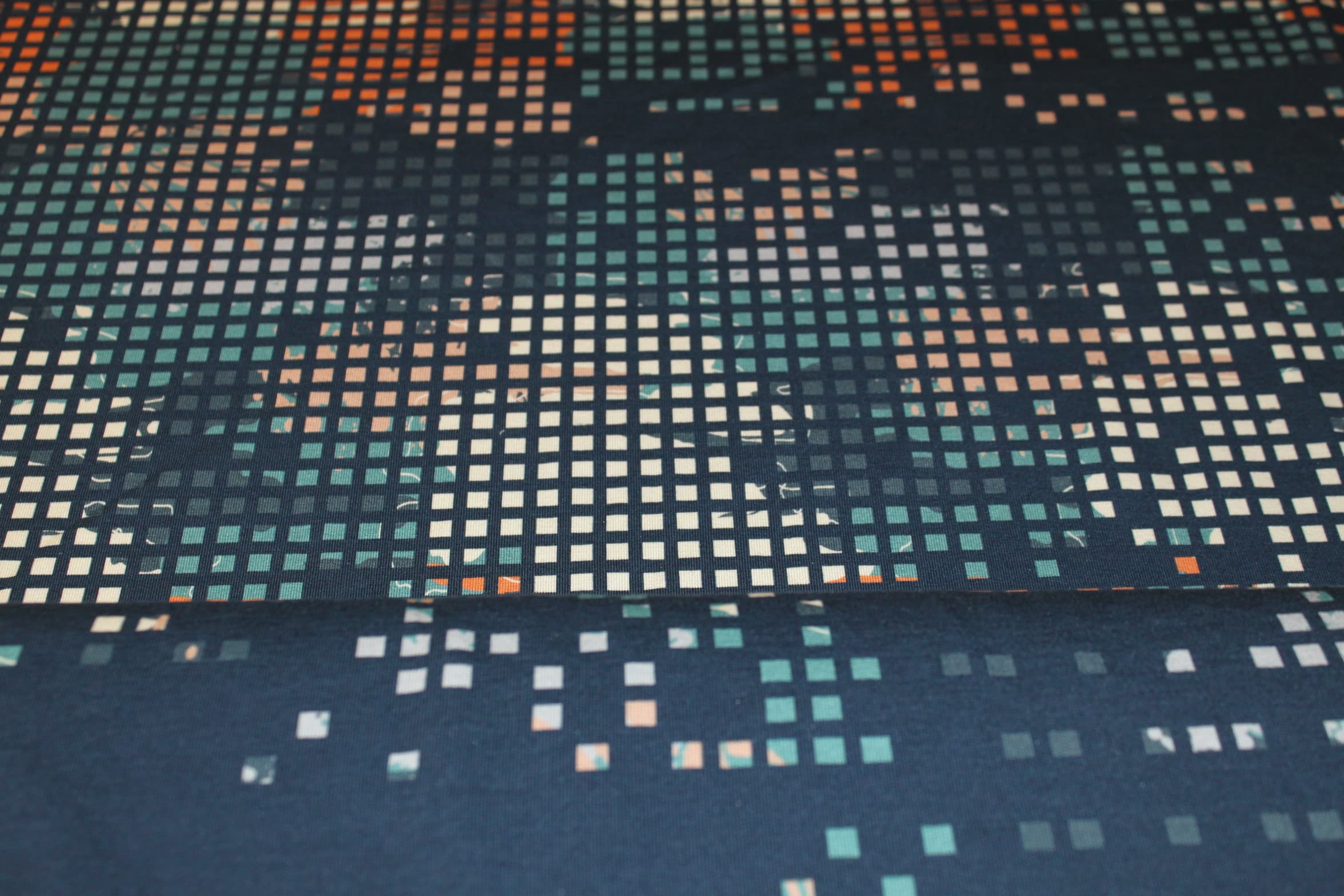 Modal Sweat French Terry Bordürenstoff Swafing Decode by Bienvenido Colorido - P